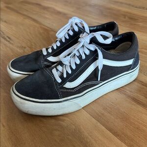 Vans womens Black and White Sneakers